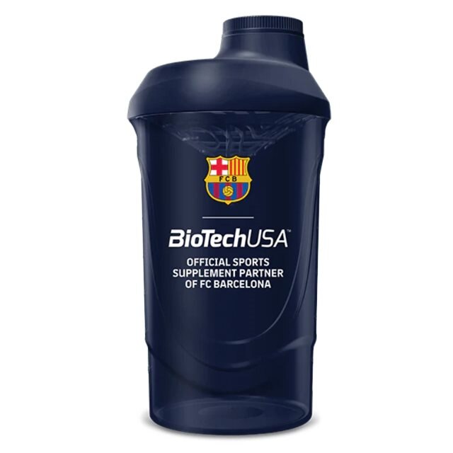 BioTechUSA Shaker Dark Blue FC Barcelona 600ml | Träningstillbehör - Vattenflaskor & Shakers | Gymkraft