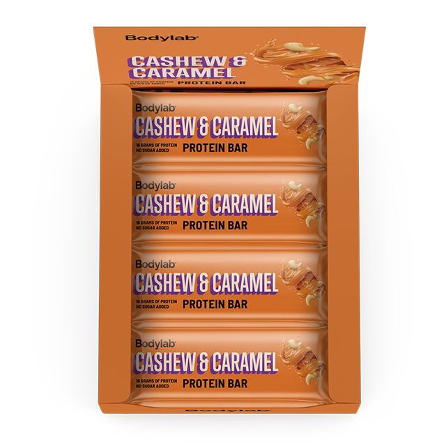 Product Image for Bodylab protein bar cashew & caramel 12x55g