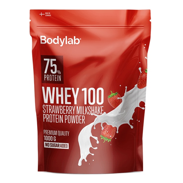 Product Image for Proteinpulver - Bodylab -  Whey 100 Strawberry Milkshake 1kg