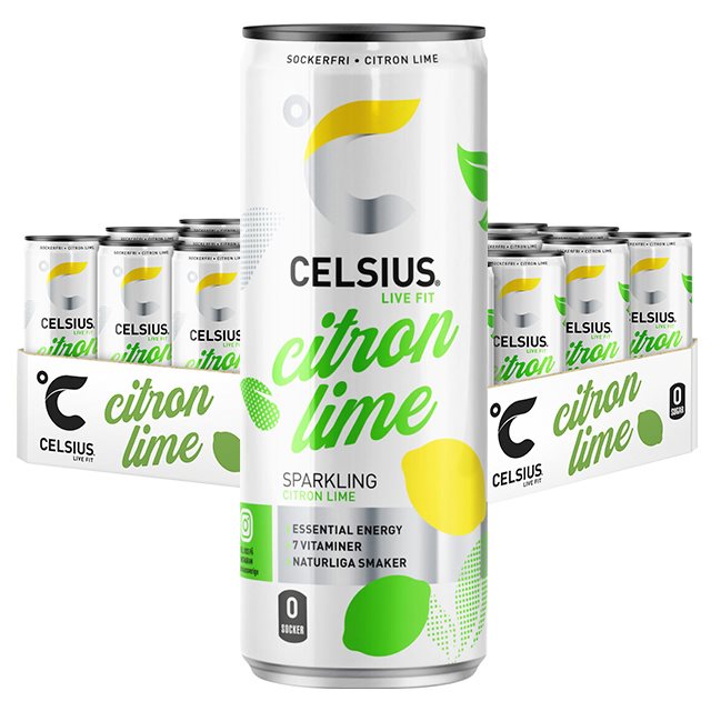 Product Image for Celsius citron/lime 24x355ml