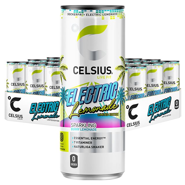 Product Image for Celsius electric lemonade 24x355ml