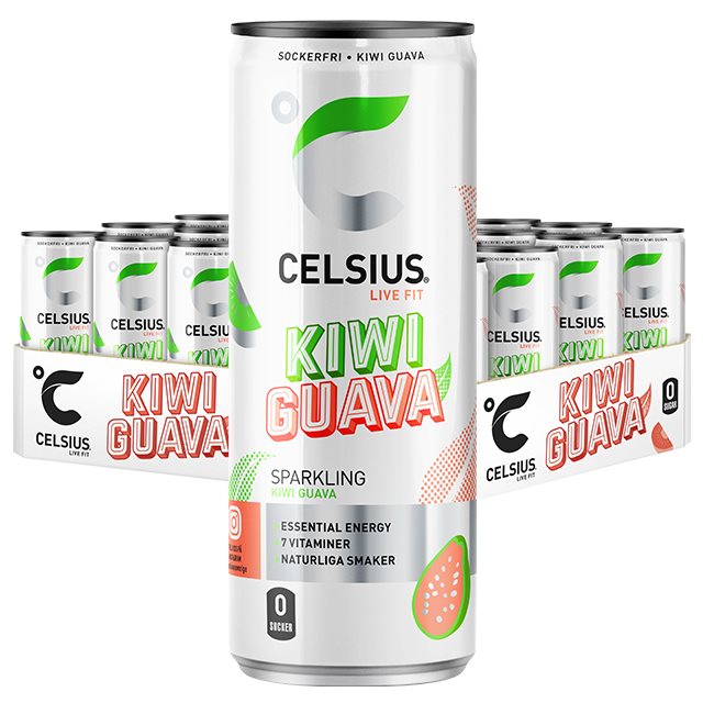 Product Image for Celsius kiwi guava 24x355ml