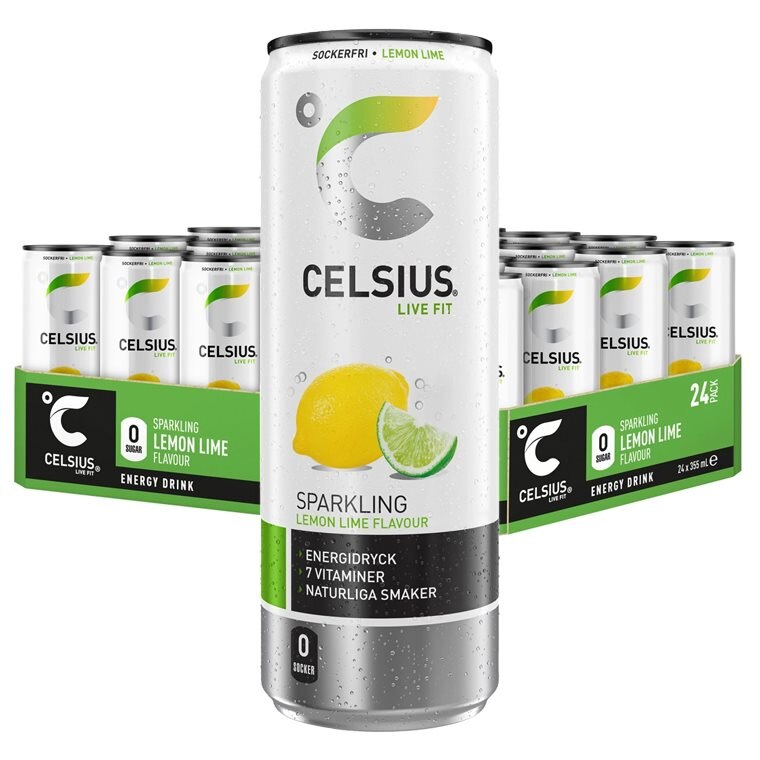 Celsius Citron/Lime 24x355ml | Kampanjer 1 - Payday deals! Celsius utvalda smaker 379 kr | Gymkraft