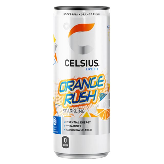 Product Image for Celsius orange rush 355ml