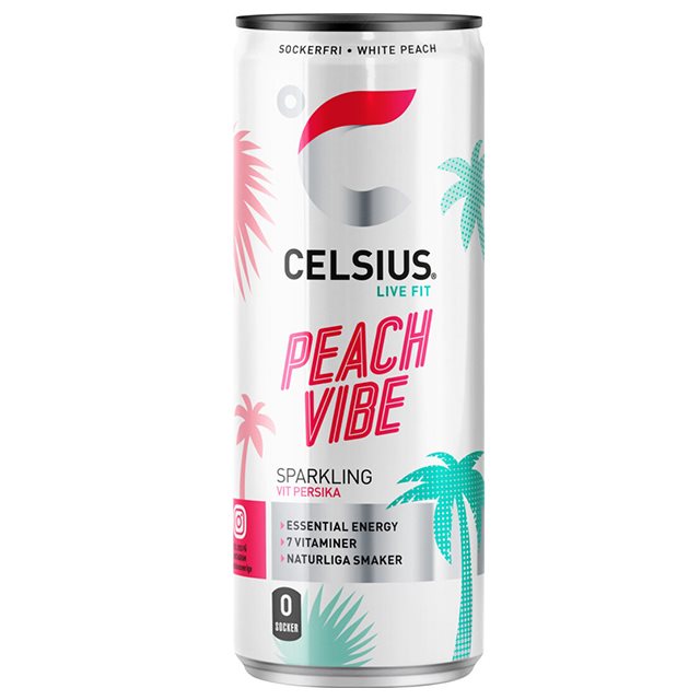 Product Image for Celsius peach vibe 355ml