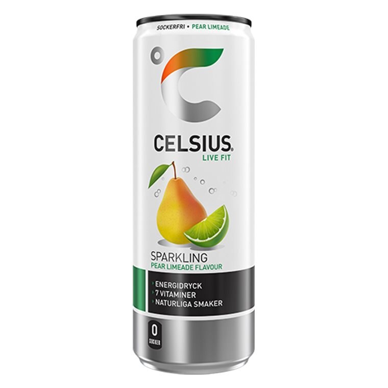 Celsius Pear Limeade 355ml | Drycker - Energidryck - Sockerfri energidryck | Gymkraft