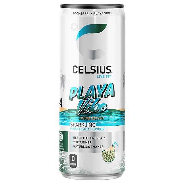 Celsius Playa Vibe Pina Colada 355ml | Drycker - Energidryck - Sockerfri energidryck | Gymkraft