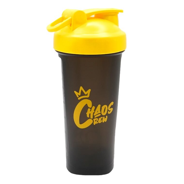 Chaos Crew Black and Yellow Shaker | Träningstillbehör - Vattenflaskor & Shakers | Gymkraft