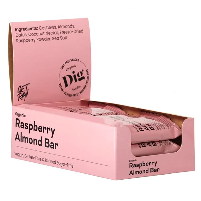 DIG Raspberry Almond Bar 12x42g