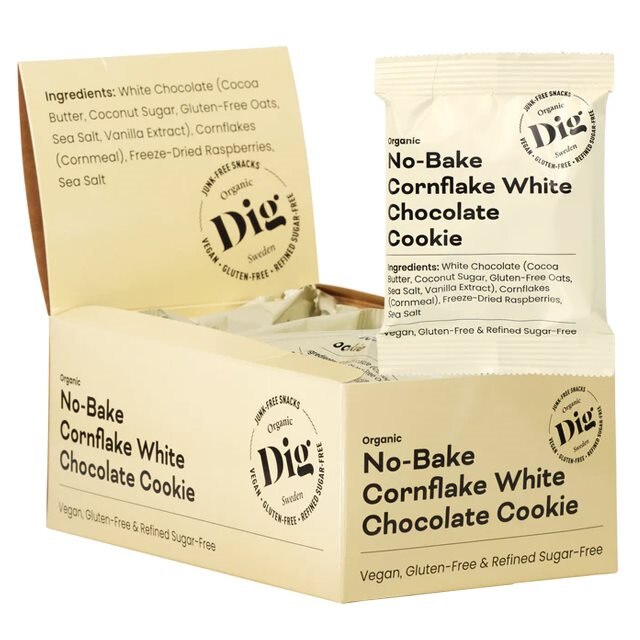 DIG No-Bake Cornflake White Chocolate Cookie 12x30g