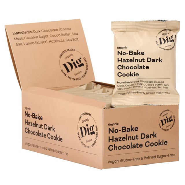 DIG No-Bake Hazelnut Dark Chocolate Cookie 12x30g