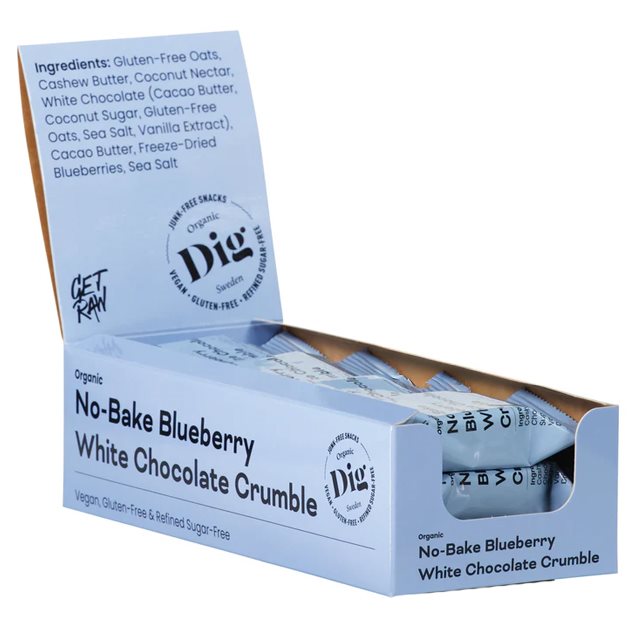 DIG No-Bake Blueberry White Chocolate Crumble 12x35g