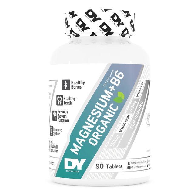 DY Nutrition Magnesium+B6 90 tabletter | Kosttillskott - Vitaminer & Mineraler - B-vitamin | Gymkraft