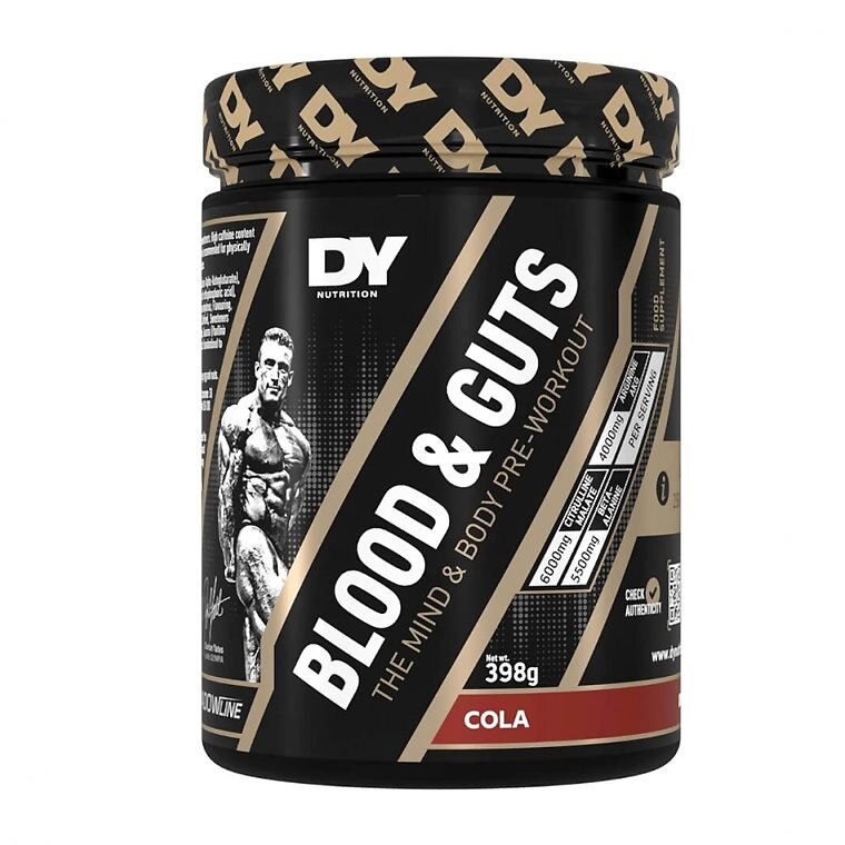 DY Nutrition Blood & Guts Cola 380g | Kosttillskott - Prestationshöjare - PWO - Pre-Workout - PWO med koffein | Gymkraft