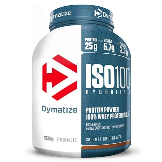 Dymatize Iso-100 Gourmet Chocolate 2,2kg | Kosttillskott - Proteinpulver - Vassleprotein - Vassleisolat | Gymkraft