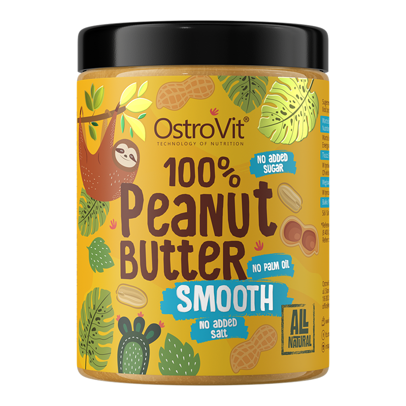 OstroVit 100% Peanut Butter Smooth 1000g