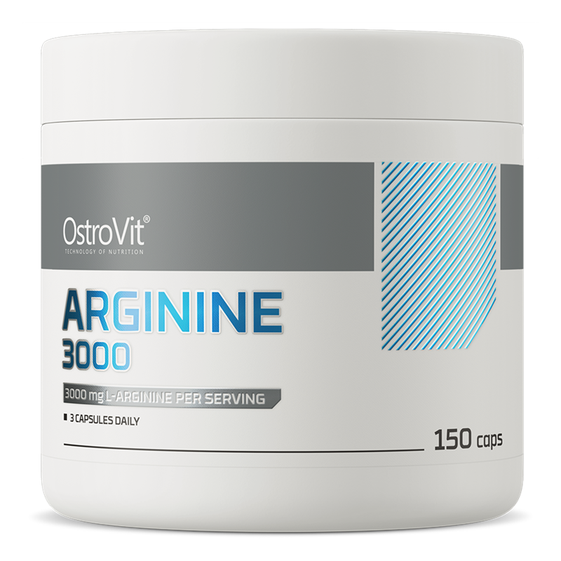OstroVit Arginine 3000 mg 150 Kapsel | Kosttillskott - Aminosyror - L-Arginin | Gymkraft