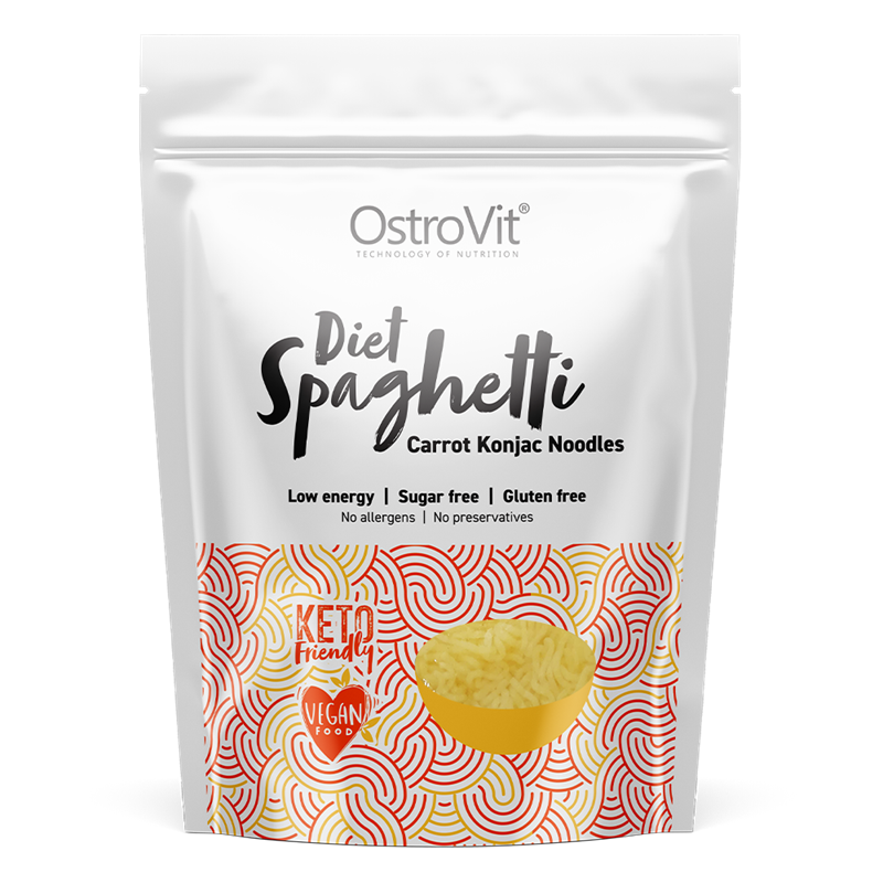 Product Image for Ostrovit diet spaghetti carrot konjac noodles 250g