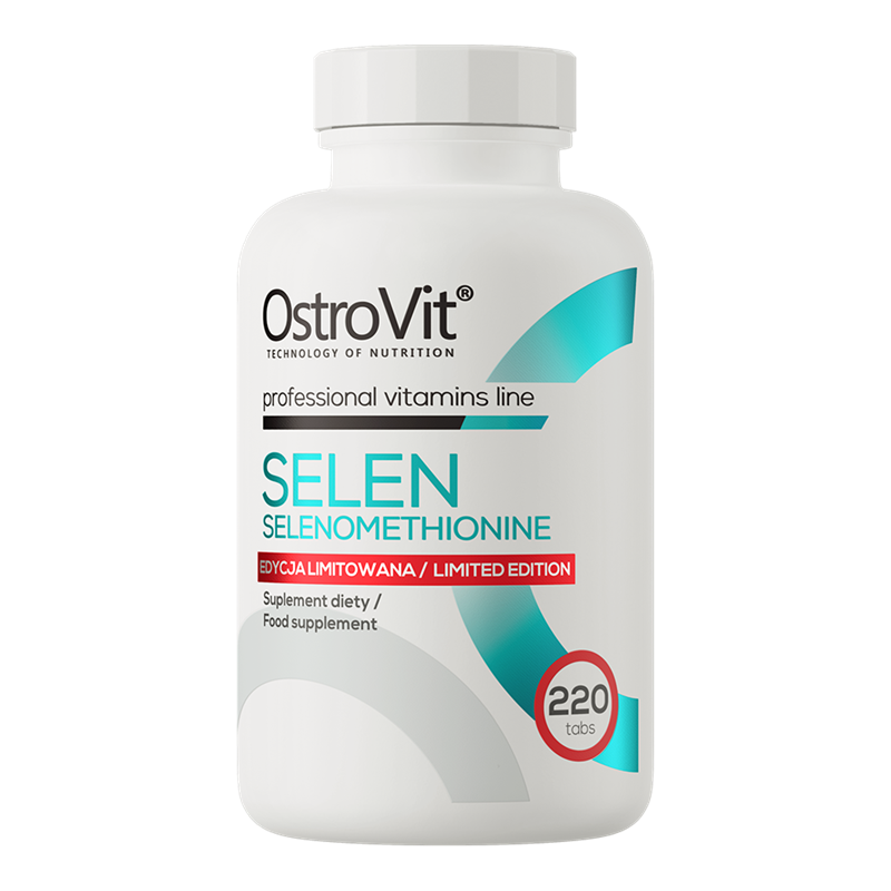 OstroVit Selen Selenomethionine 220 Tabletter | Kosttillskott - Vitaminer & Mineraler - Selen | Gymkraft