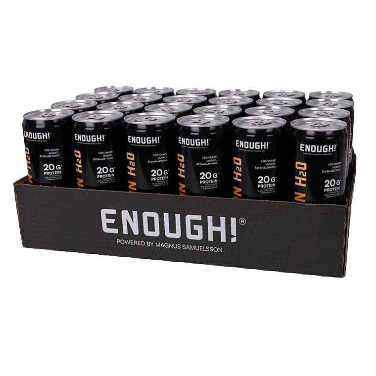 Enough Proteinvatten Clementin 24x330ml | Drycker - Energidryck - Vegansk energidryck | Gymkraft
