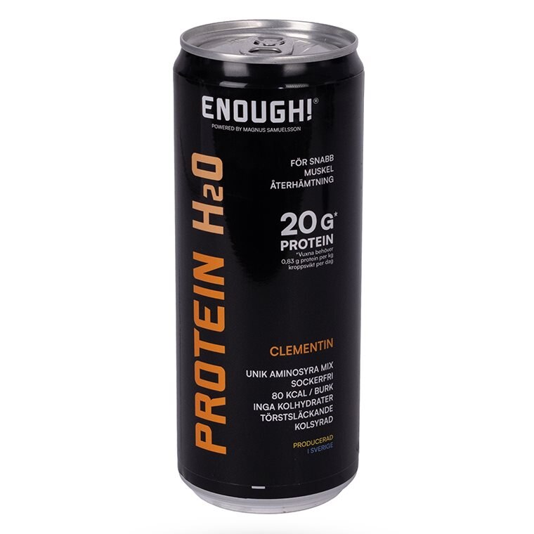 Enough Proteinvatten Clementin 330ml | Drycker - Energidryck - Vegansk energidryck | Gymkraft