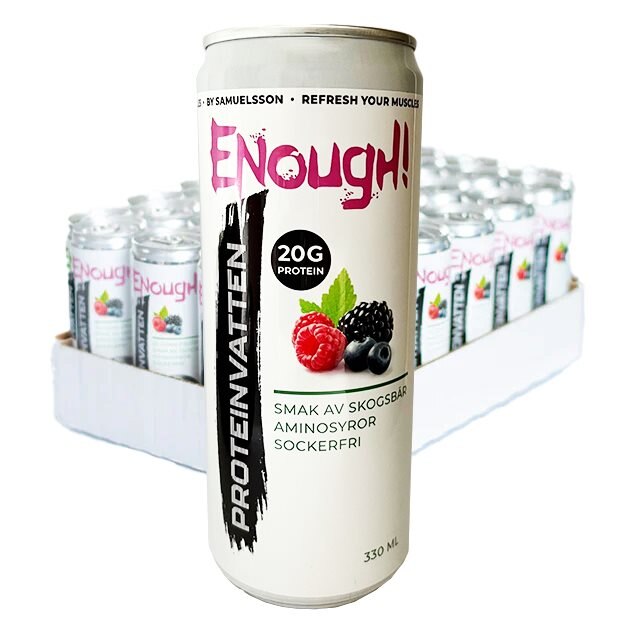 Enough Proteinvatten Skogsbär 24x330ml