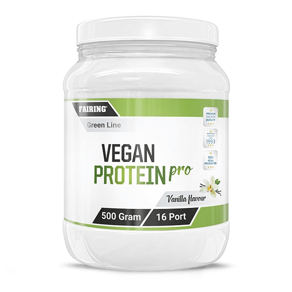 Fairing Vegan Protein Vanilla 500g | Kosttillskott - Proteinpulver - Veganskt proteinpulver | Gymkraft
