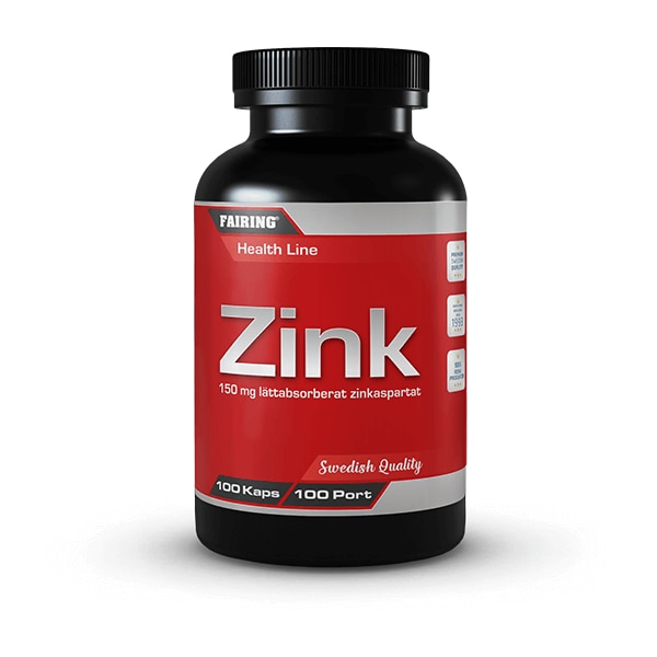 Fairing Zink 90 Kapslar | Kosttillskott - Vitaminer & Mineraler - Zink | Gymkraft