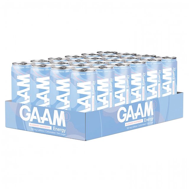 Product Image for Gaam energy blueberry & raspberry 24x330ml