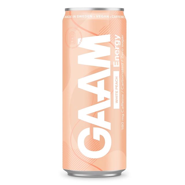 Product Image for Gaam energy white peach 330ml