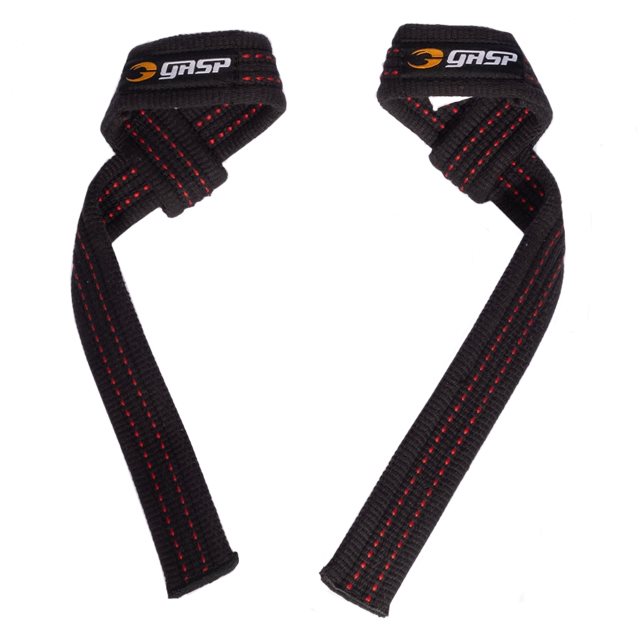 GASP Lifting Straps Black/Red | Träningstillbehör - Remmar & Lindor | Gymkraft
