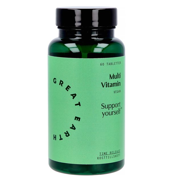 Great Earth Multi Vitamin 60 Tabletter | Kosttillskott - Vitaminer & Mineraler | Gymkraft