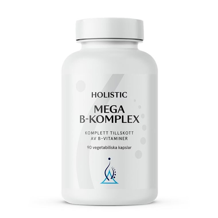 Holistic Mega B-Komplex 90 Kapslar | Kosttillskott - Vitaminer & Mineraler - B-vitamin | Gymkraft