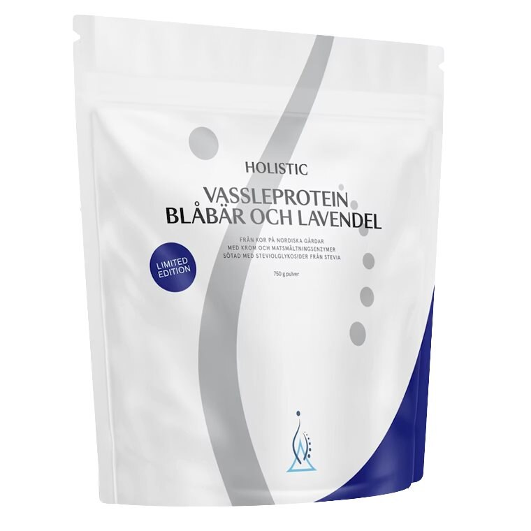 Holistic Vassleprotein Blåbär & Lavendel 750g | Kosttillskott - Träningstillskott - Efter träning | Gymkraft