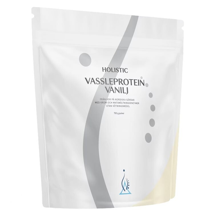 Holistic Vassleprotein Vanilj 750g | Kosttillskott - Träningstillskott - Efter träning | Gymkraft