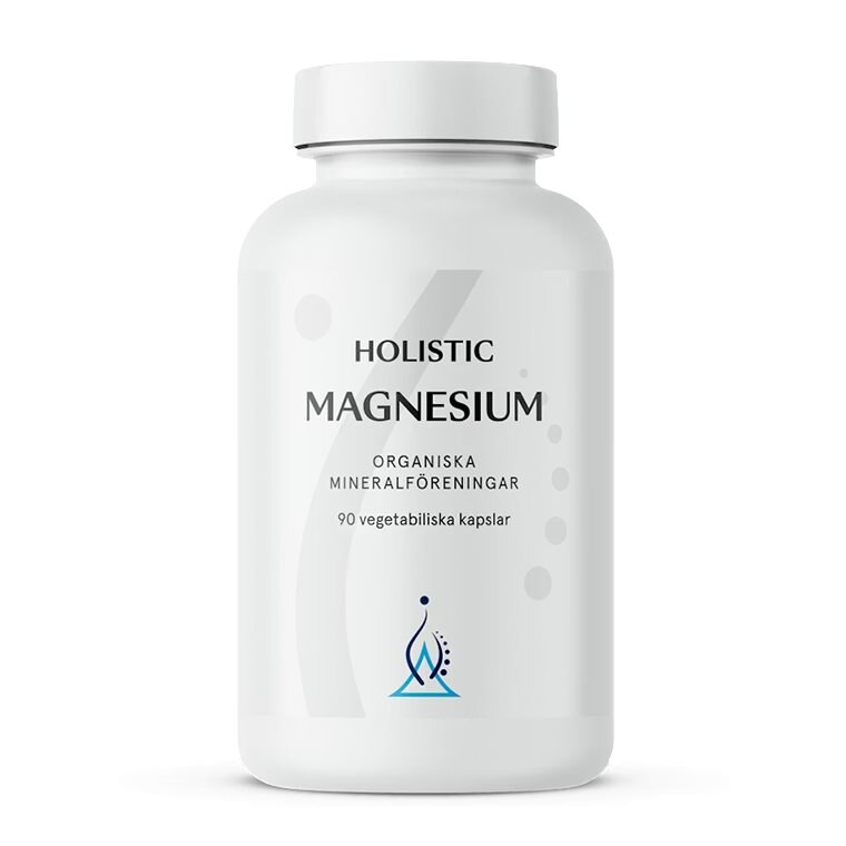 Holistic Magnesium 120mg 90 Kapslar | Kosttillskott - Vitaminer & Mineraler - Magnesium | Gymkraft