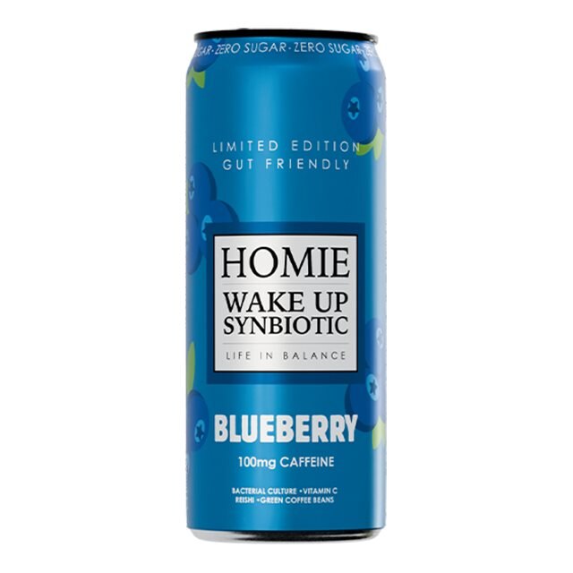 Product Image for Homie wake up synbiotic blueberry ltd 330ml