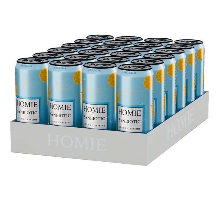 Homie Wake Up Synbiotic Lemonade 24x330ml