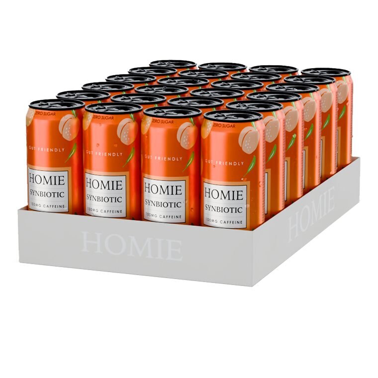 Homie Wake Up Synbiotic Peach Nectarine 24x330ml