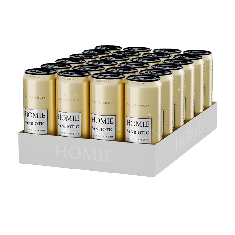 Product Image for Homie wake up synbiotic pineapple pear 24x330ml