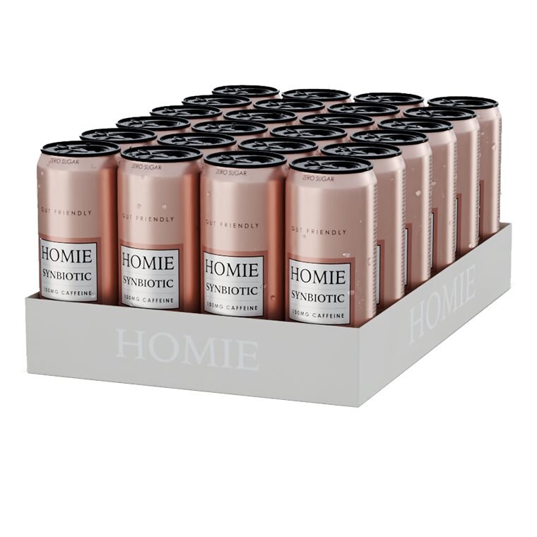 Homie Wake Up Synbiotic Pink Grape 24x330ml