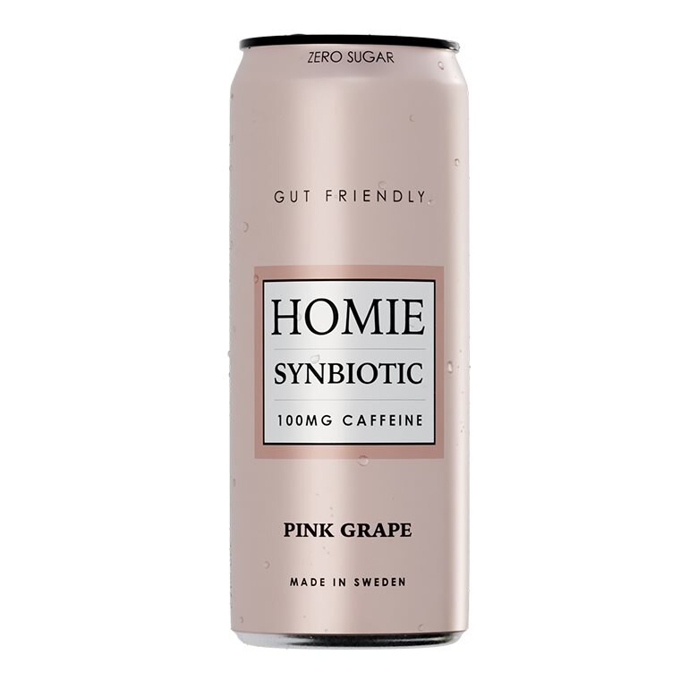 Homie Wake Up Synbiotic Pink Grape 330ml