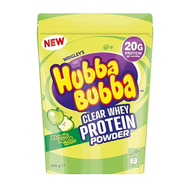 Hubba Bubba Clear Whey Atomic Apple 405g | Kosttillskott - Proteinpulver - Vassleprotein | Gymkraft