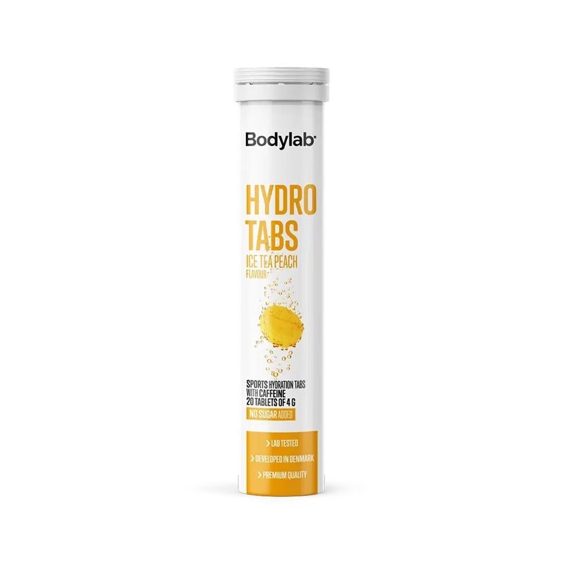 Bodylab Hydro tabs Ice Tea Peach 1x20st | Kosttillskott - Träningstillskott - Före träning | Gymkraft