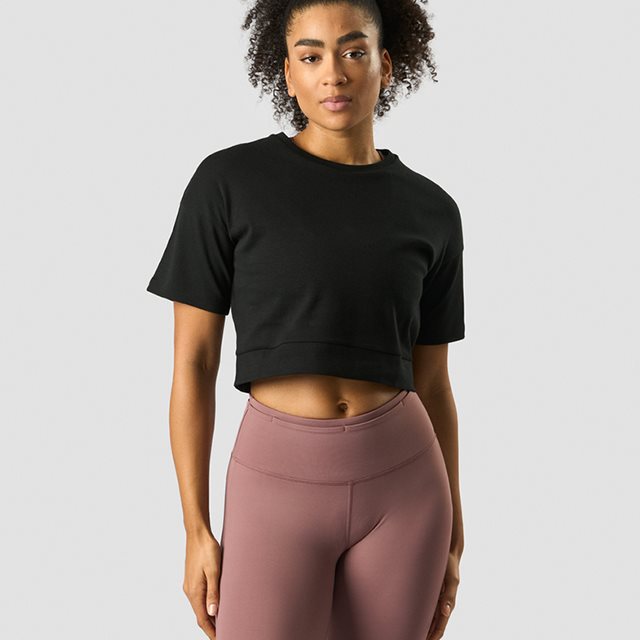 ICANIWILL Stance Cropped T-shirt Wmn Black