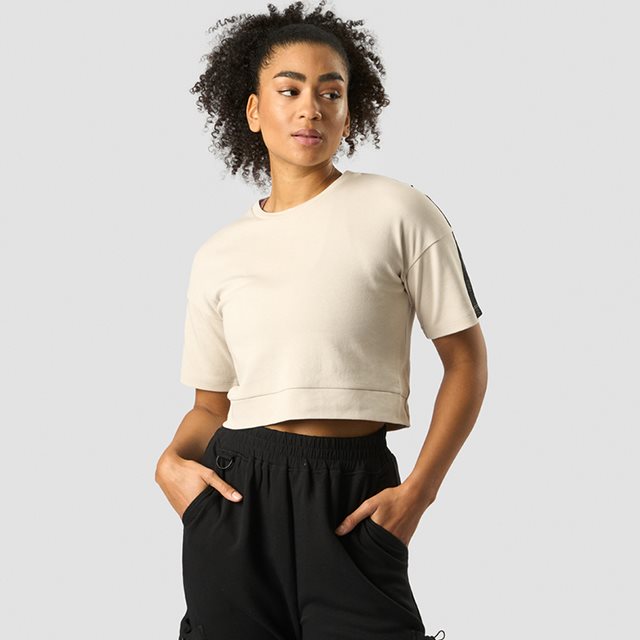 ICANIWILL Stance Cropped T-shirt Wmn Beige