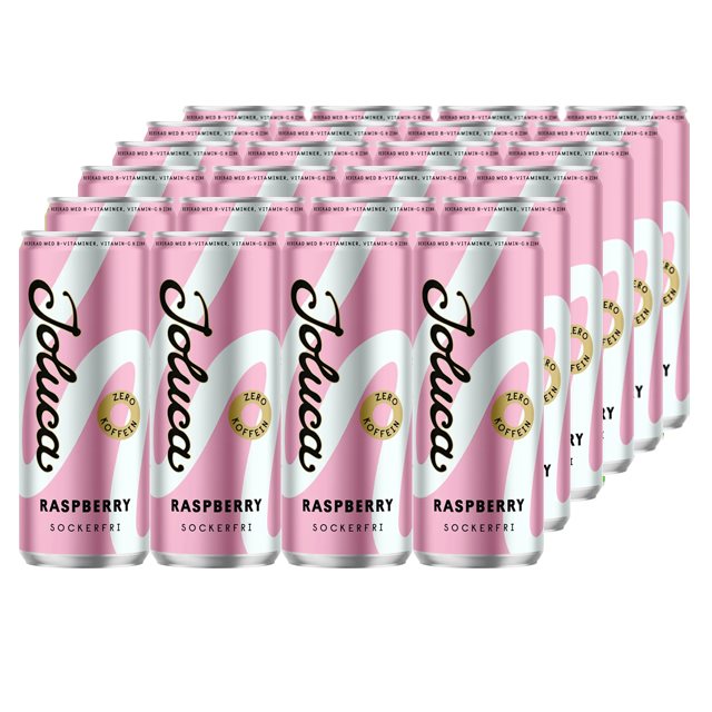 Joluca Raspberry 24x330ml | Drycker - Energidryck - Energidryck utan koffein | Gymkraft