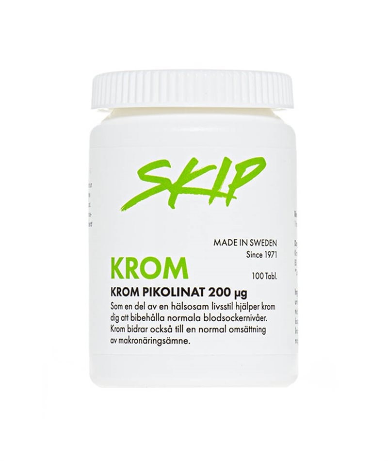 Skip Nutrition Krom 200mcg 100 tabletter