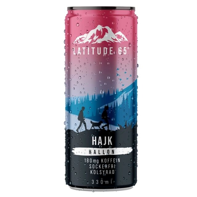 Latitude 65 Hajk Hallon 330ml | Drycker - Energidryck - Sockerfri energidryck | Gymkraft