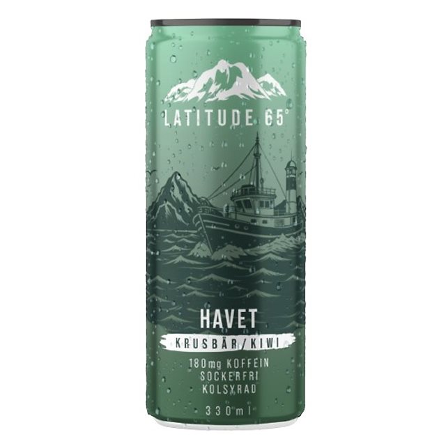 Latitude 65 Havet KrusbÀr/Kiwi 330ml | Drycker - Energidryck - Sockerfri energidryck | Gymkraft